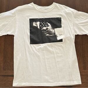 Black Scale White T-Shirt XL